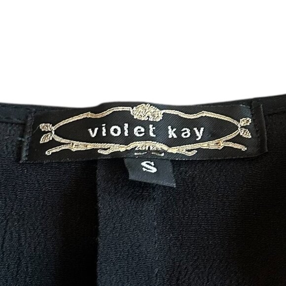 Violet Kay Silk Blend Kimono Blouse Sweater Top Jacket Size Small Women's - Picture 11 of 11